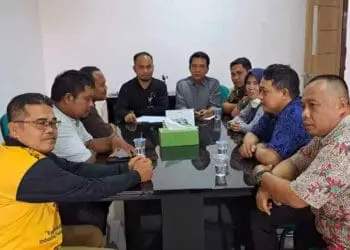 Perwakilan PPPK, bersilaturahmi dengan Plt Kepala BKPSDM Kabupaten Serang, Surtaman belum lama ini. (ISTIMEWA)