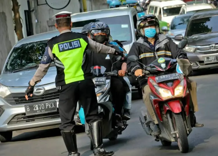 Foto Razia Kelengkapan Kendaraan Bermotor di Tangerang