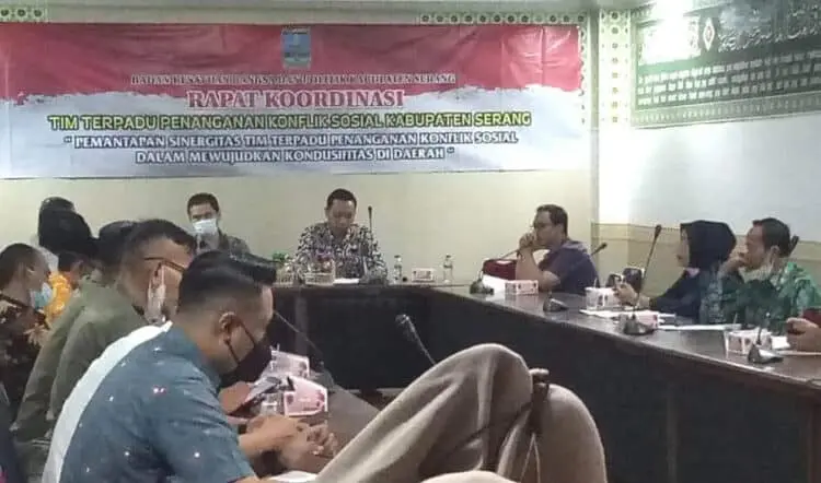 Tangani Konflik Sosial, Kesbangpol Kabupaten Serang Bentuk Tim Terpadu
