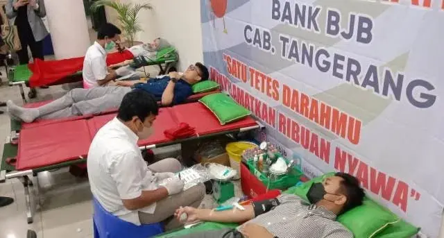 PMI Kota Tangerang Gandeng BJB Adakan Donor Darah