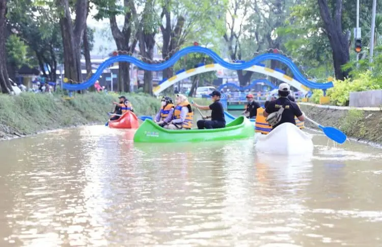Begini Caranya Mencoba Wisata Perahu Kano Gratis di Kota Tangerang