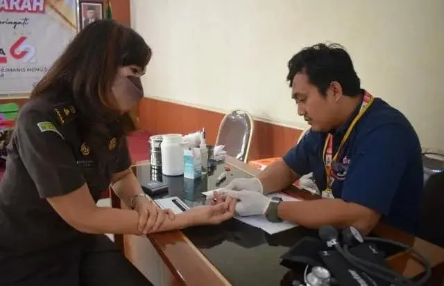 Hari Bhakti Adhyaksa Ke-62, Para Jaksa di Kota Tangerang Ikuti Donor Darah