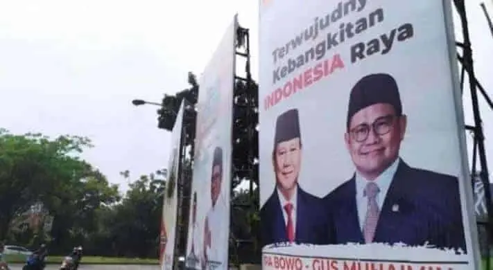 Duet Prabowo-Muhaimin Iskandar "Muncul" di Kota Tangsel