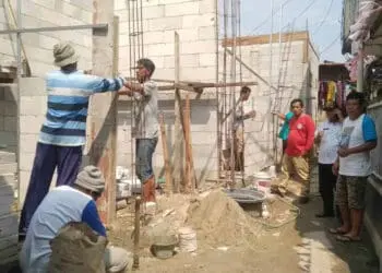 Proses Pembangunan Bedah Rumah Digarap di Cireundeu