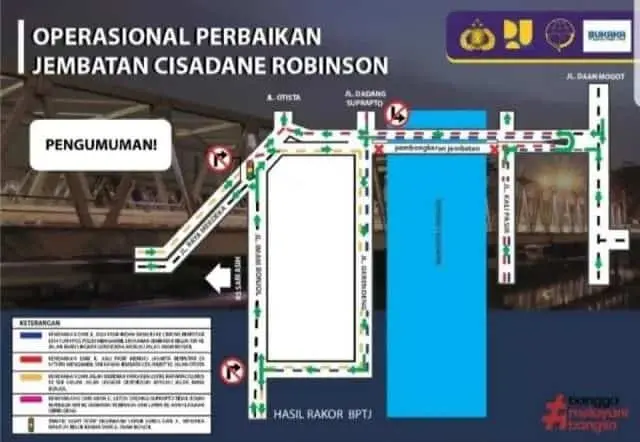 Jembatan Cisadane Kota Tangerang Mulai Dibongkar, Perhatikan Pengalihan Arus Lalin Berikut Jembatan Cisadane Kota Tangerang Mulai Dibongkar, Perhatikan Pengalihan Arus Lalin Berikut