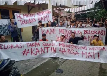 Warga Kantin Kota Serang Tolak Direlokasi