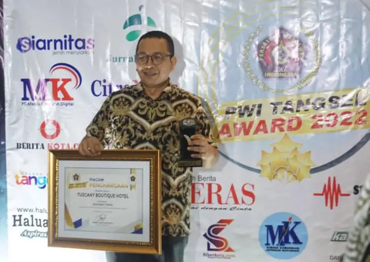 Tuscany Boutique Hotel Raih Penghargaan PWI Tangsel Award 2022