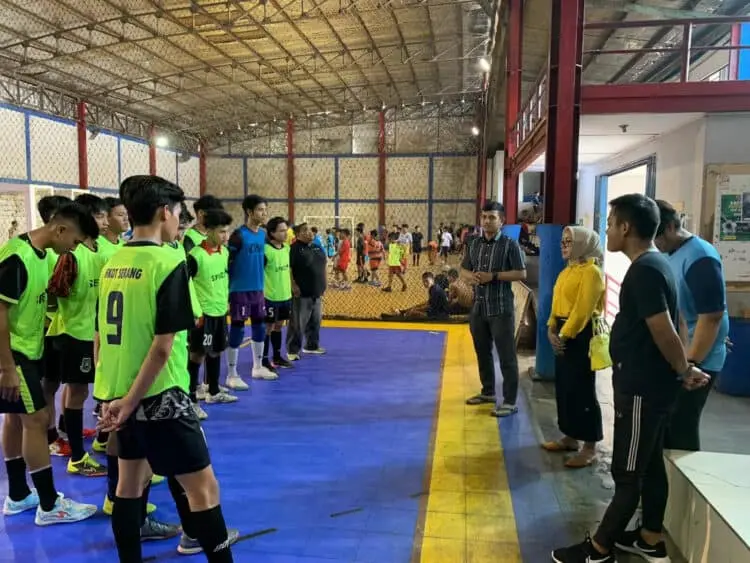 Tim Futsal Putra Kota Serang Menang Besar di Laga Uji Coba