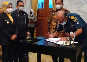 Kegiatan Usaha MBLB Diawasi Ketat, Bapenda Kab. Serang MoU dengan KSOP Kelas 1 Banten