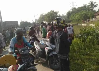 TKP temuan mayat mengambang. (ISTIMEWA)