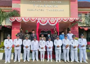 Upacara Pengibaran Bendera HUT RI ke-77 Kecamatan Tigaraksa Berjalan Sukses