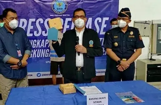 BNN Banten Tangkap Kurir Sabu Senilai Rp 3 Miliar