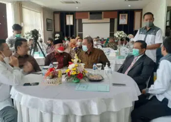 Wabup Serang Pandji Tirtayasa, menghadiri acara peringatan HUT RI ke 77 di lingkungan RSDP Serang, Minggu (21/8/2022). (ISTIMEWA)