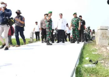 Kodim 0510 Tigaraksa Betonisasi Jalan Sepanjang 750 Meter