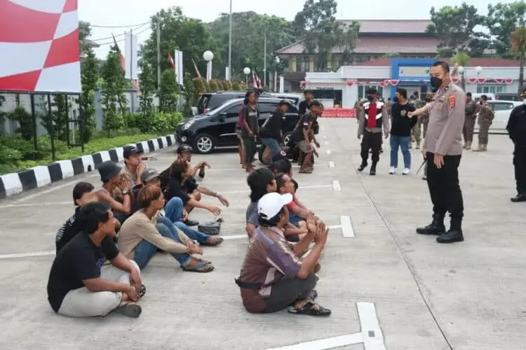 Polresta Tangerang Amankan 27 Pria Diduga Preman