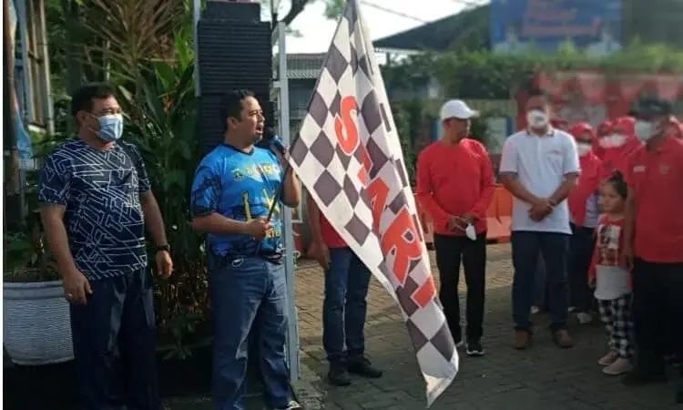 Rangkaian HUT Kemerdekaan RI Ke-77, Kecamatan Karawaci Gelar Jalan Sehat
