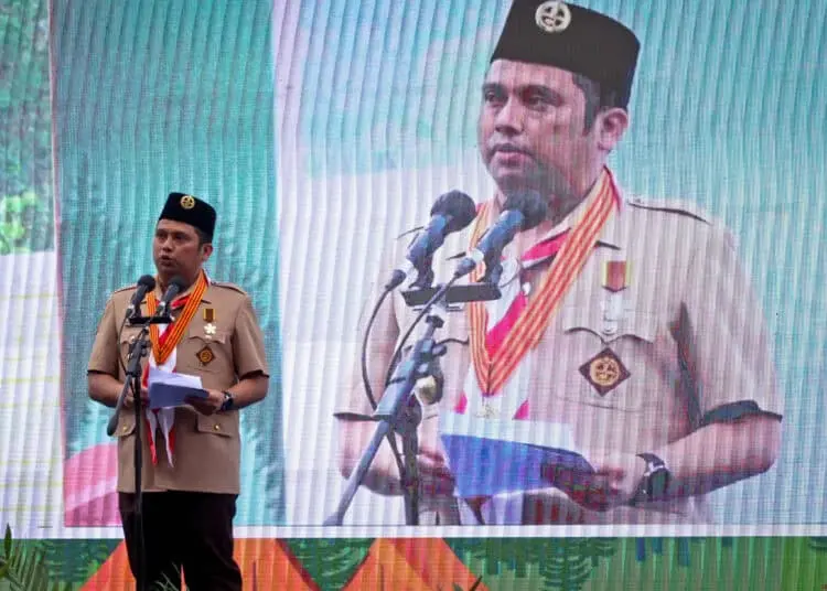Foto Pengukuhan 1.000 Pramuka Garuda dan 41 Peserta Jambore Dunia