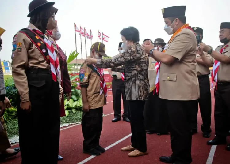Foto Pengukuhan 1.000 Pramuka Garuda dan 41 Peserta Jambore Dunia
