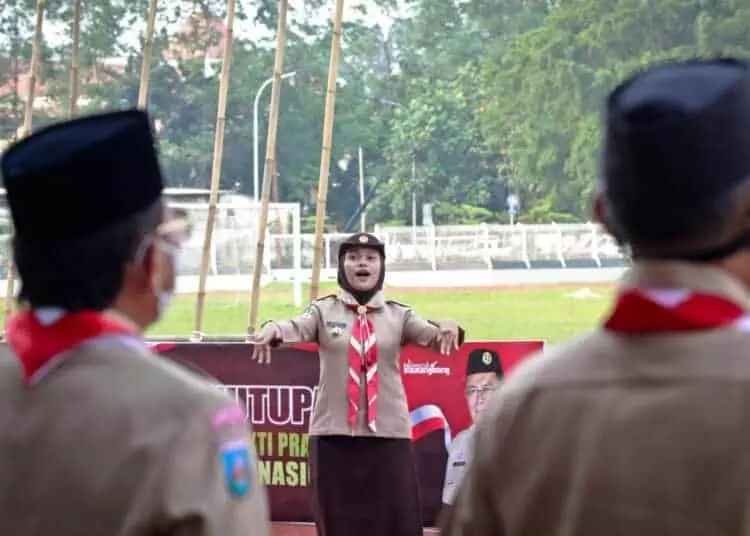 Foto Pengukuhan 1.000 Pramuka Garuda dan 41 Peserta Jambore Dunia