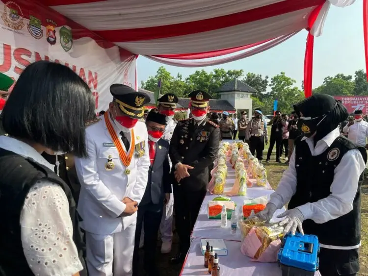 Polresta Tangerang Musnahkan Narkoba Senilai Rp 51 Miliar