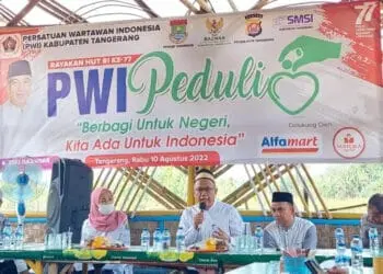 Progam PWI Kabupaten Tangerang Peduli, Santuni 100 Anak Yatim dan Piatu