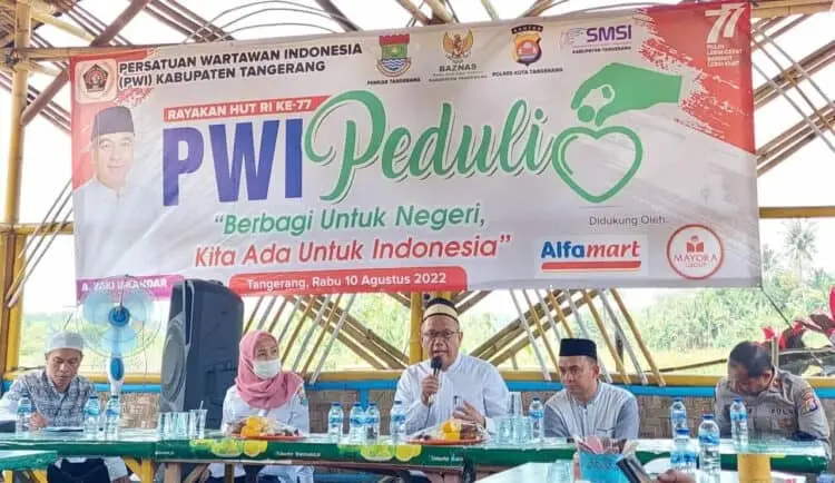 Progam PWI Kabupaten Tangerang Peduli, Santuni 100 Anak Yatim dan Piatu