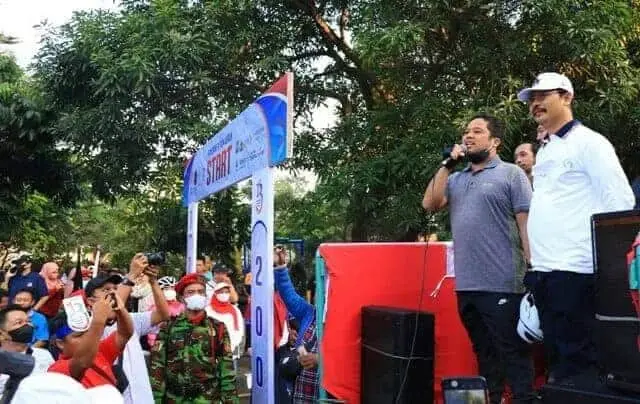 Milad UMT Ke-13 dan HUT Kemerdekaan RI Ke-77 Diisi Fun Bike dan Jalan Sehat