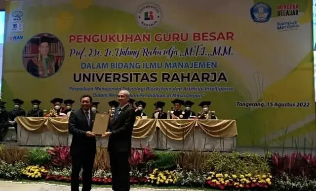 Selamat, Prof Untung Rahardja Dikukuhkan Jadi Guru Besar Universitas Raharja