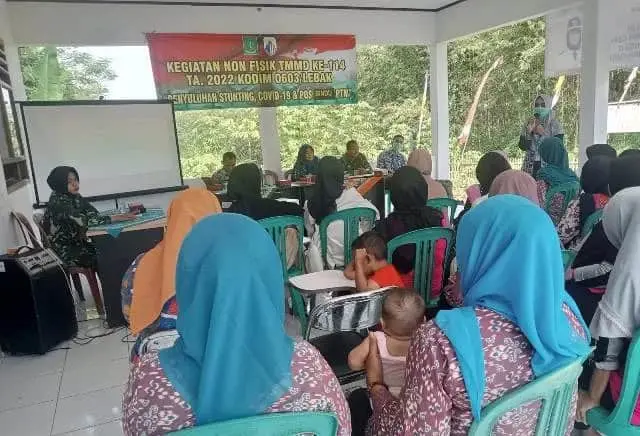 Aksi TMMD Ke-114 di Lebak Ikut Cegah Stunting
