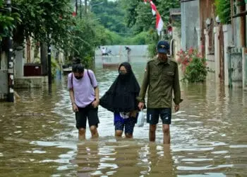 Foto Banjir di Perumahan Pinang Griya Permai Kota Tangerang