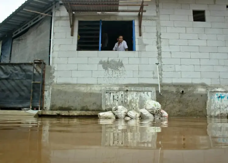 Foto Banjir di Perumahan Pinang Griya Permai Kota Tangerang