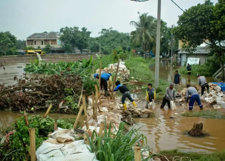 Foto Banjir di Perumahan Pinang Griya Permai Kota Tangerang