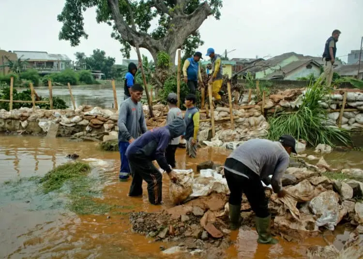 Foto Banjir di Perumahan Pinang Griya Permai Kota Tangerang