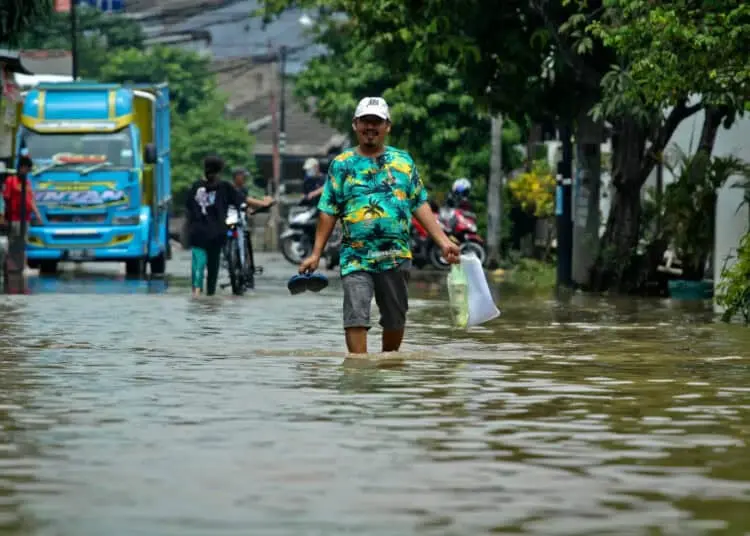 Foto Banjir di Perumahan Pinang Griya Permai Kota Tangerang