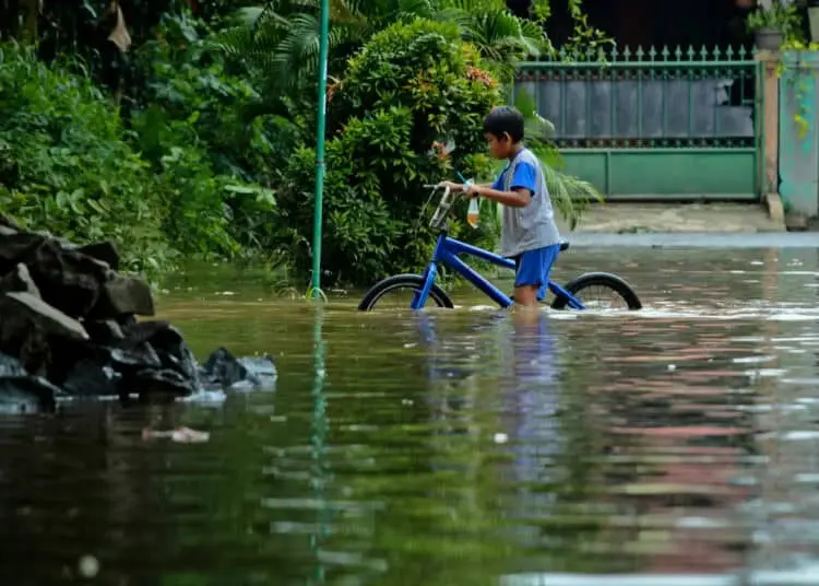 Foto Banjir di Perumahan Pinang Griya Permai Kota Tangerang