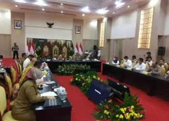 Rakor pengendalian inflasi daerah, Senin (5/9/2022). (ISTIMEWA)