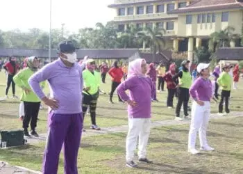 Peringati HAORNAS XXXIX, Pemkab Tangerang Gelar Senam Bersama