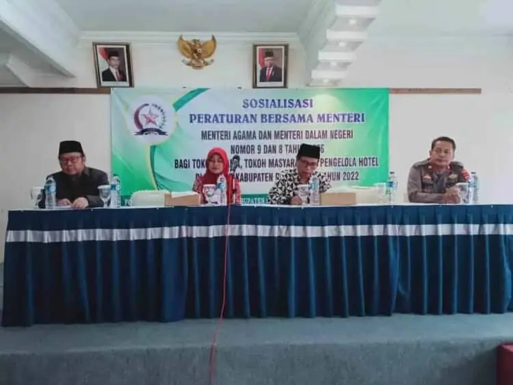 Sosialisasi Peraturan Bersama Menteri Agama dan Mendagri. (ISTIMEWA)