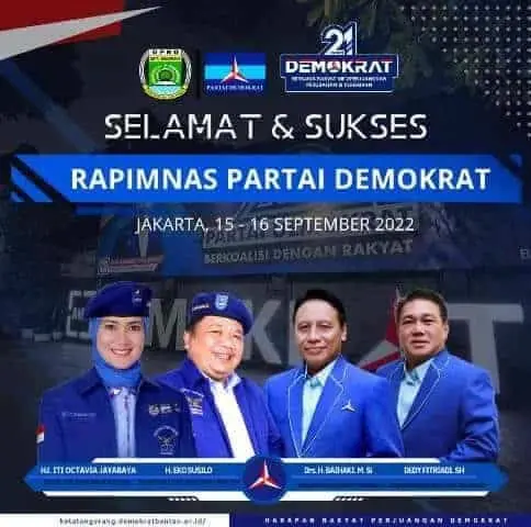 Demokrat Banten akan Bawa Aspirasi Aksi Penolakan Kenaikan BBM ke Rapimnas