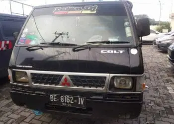 Satu unit mobil pickup, yang disita Polsek Cipocok Jaya, dari tangan pelaku diduga hasil pencurian. (ISTIMEWA)