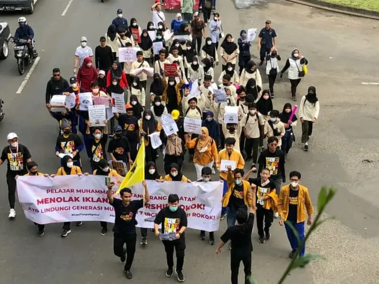 PDM Tangsel Gelar Aksi Tolak Rokok Untuk Pelajar