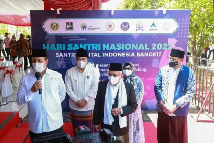Peringati HSN di Tanara, Wapres Dorong Santri Indonesia Melek Digital