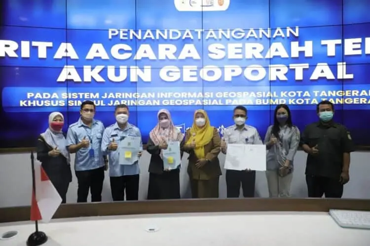 Serah Terima Akun Geoportal ke Tiga BUMD Kota Tangerang