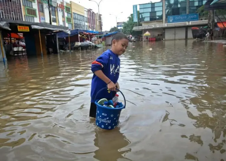 Foto Banjir di Kawasan Taman Cibodas Kota Tangerang