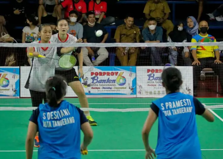 Foto Final Bulu Tangkis Ganda Putri Porprov VI Banten