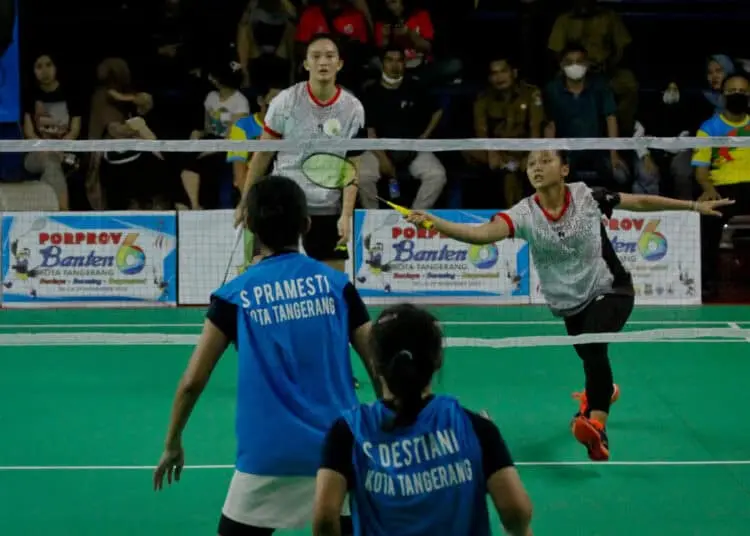 Foto Final Bulu Tangkis Ganda Putri Porprov VI Banten