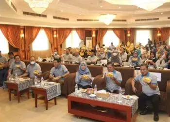 Peringatan HKN tingkat Pemkot Serang, di salah satu hotel mewah di kawasan Serang, Selasa (8/11/2022). (LUTHFI/SATELITNEWS.COM)