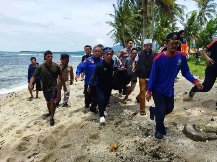Begini Kondisi Korban Terseret Ombak di Pantai Belmont Carita Saat Ditemukan