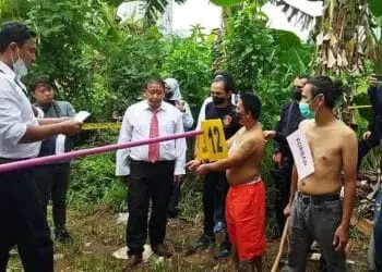 Sopir Angkot Peragakan Adegan Habisi Rekan di Kawasan Pendidikan Tangerang