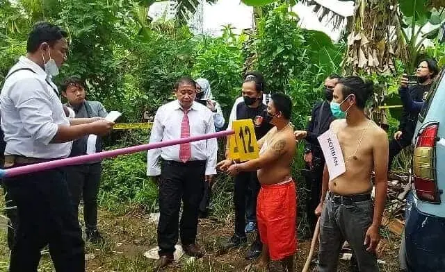 Sopir Angkot Peragakan Adegan Habisi Rekan di Kawasan Pendidikan Tangerang